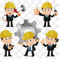 建筑工程师卡通图-空若网 建筑工程师卡通图-空若网
