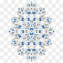 蓝色与灰色钻石-空若网 蓝色与灰色钻石-空若网