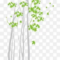绿树矢量图-空若网 绿树矢量图-空若网