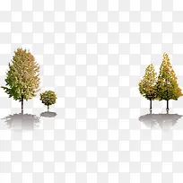 高清摄影黄色树倒影-空若网 高清摄影黄色树倒影-空若网