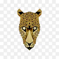 简约豹子拼接插画-空若网 简约豹子拼接插画-空若网