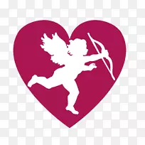 情人节2月14日爱情剪贴画-丘比特-空若网 情人节2月14日爱情剪贴画-丘比特-空若网