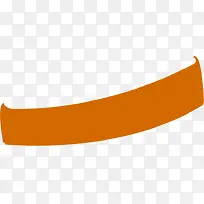 橙色漂浮弧形丝带-空若网 橙色漂浮弧形丝带-空若网