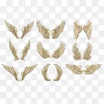 矢量翅膀元素-空若网 矢量翅膀元素-空若网