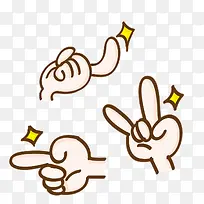 手绘造型手指贴纸-空若网 手绘造型手指贴纸-空若网