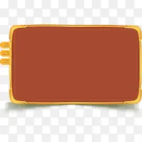棕色边框活动长方形-空若网 棕色边框活动长方形-空若网