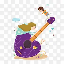 手绘音乐节插画-空若网 手绘音乐节插画-空若网