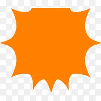橙色爆炸宣传卡片-空若网 橙色爆炸宣传卡片-空若网