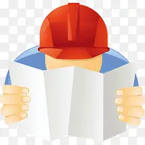 矢量创意设计建筑工人图-空若网 矢量创意设计建筑工人图-空若网