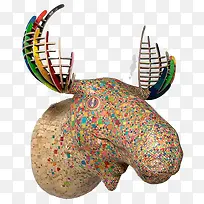 彩色石头牛角-空若网 彩色石头牛角-空若网