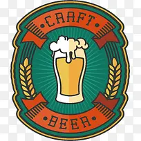 绿色啤酒杯标签-空若网 绿色啤酒杯标签-空若网