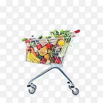 卡通购物车蔬菜-空若网 卡通购物车蔬菜-空若网