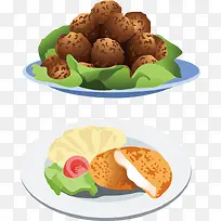 肉丸和蔬菜沙拉-空若网 肉丸和蔬菜沙拉-空若网