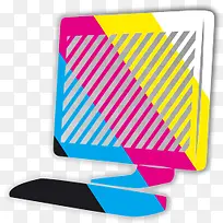 显示器彩色图标设计-空若网 显示器彩色图标设计-空若网