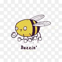 矢量和咖啡的蜜蜂-空若网 矢量和咖啡的蜜蜂-空若网