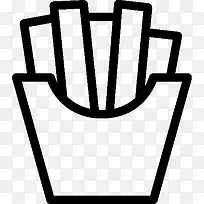 食物炸薯条图标-空若网 食物炸薯条图标-空若网