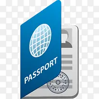 护照png矢量元素-空若网 护照png矢量元素-空若网