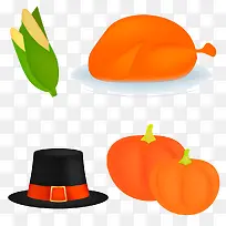 感恩节卡通食物-空若网 感恩节卡通食物-空若网
