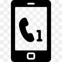 一个错过的电话图标-空若网 一个错过的电话图标-空若网