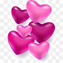 情人节密集爱心装饰-空若网 情人节密集爱心装饰-空若网