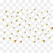 情人节密集金色爱心-空若网 情人节密集金色爱心-空若网