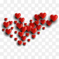 情人节密集红色爱心-空若网 情人节密集红色爱心-空若网