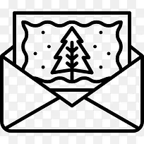 圣诞卡图标-空若网 圣诞卡图标-空若网