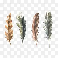 水彩画羽毛包-空若网 水彩画羽毛包-空若网