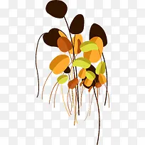 手绘叶子插画装饰图案-空若网 手绘叶子插画装饰图案-空若网