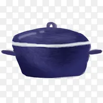 手绘蓝色创意容器-空若网 手绘蓝色创意容器-空若网