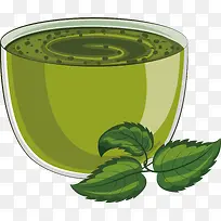 矢量图绿色杯子-空若网 矢量图绿色杯子-空若网