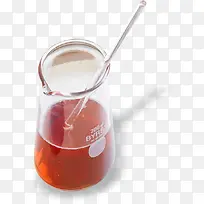 橙色玻璃液体烧杯医疗-空若网 橙色玻璃液体烧杯医疗-空若网