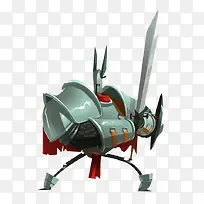 淡蓝色铠甲战士插画-空若网 淡蓝色铠甲战士插画-空若网