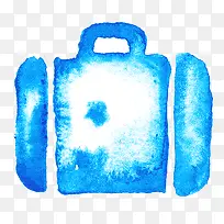 水彩手绘公文包-空若网 水彩手绘公文包-空若网