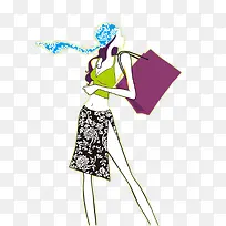 带头巾的时尚女人-空若网 带头巾的时尚女人-空若网