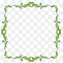 绿色的中国风正方形边框-空若网 绿色的中国风正方形边框-空若网