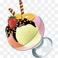 手绘杯子冰激淋冷饮-空若网 手绘杯子冰激淋冷饮-空若网