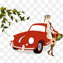 小轿车时尚女人-空若网 小轿车时尚女人-空若网