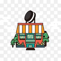 矢量奥利奥商店-空若网 矢量奥利奥商店-空若网