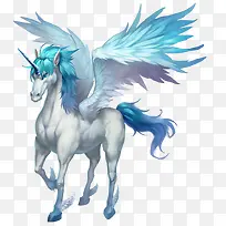 蓝色翅膀飞马动画-空若网 蓝色翅膀飞马动画-空若网