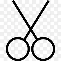 张开的剪刀图标-空若网 张开的剪刀图标-空若网