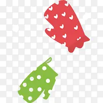 矢量创意设计冬季手套红色图-空若网 矢量创意设计冬季手套红色图-空若网