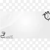 手绘白色钟表装修-空若网 手绘白色钟表装修-空若网