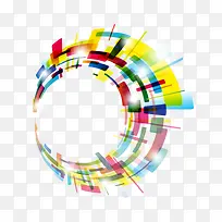 彩色发散光环-空若网 彩色发散光环-空若网