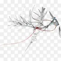 手绘树枝绳索-空若网 手绘树枝绳索-空若网