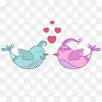 矢量爱情鸟-空若网 矢量爱情鸟-空若网