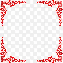 中国风红色花纹边框-空若网 中国风红色花纹边框-空若网