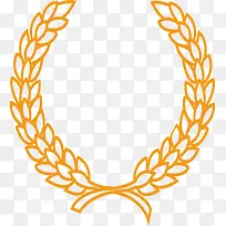 线条手绘丰满谷穗-空若网 线条手绘丰满谷穗-空若网