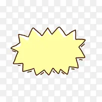 手绘黄色卡通对话框-空若网 手绘黄色卡通对话框-空若网
