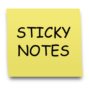Virtual Sticky Notes-